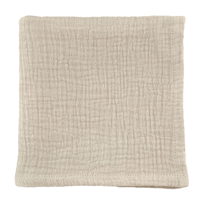 Organic Cheesecloth Muslin Beige 70x70cm