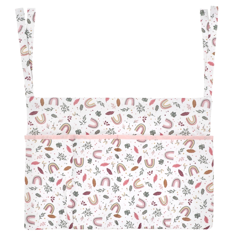 Organic Bed Pocket &#039;Rainbow&#039; Rose 40x30cm