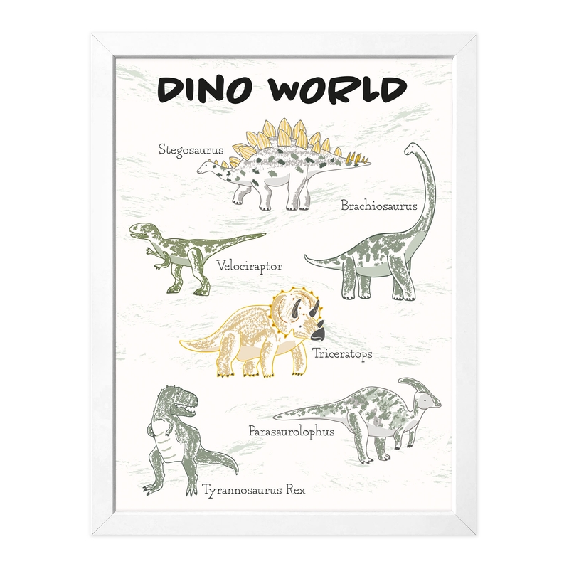Poster &#039;Dino World&#039; 30x40cm