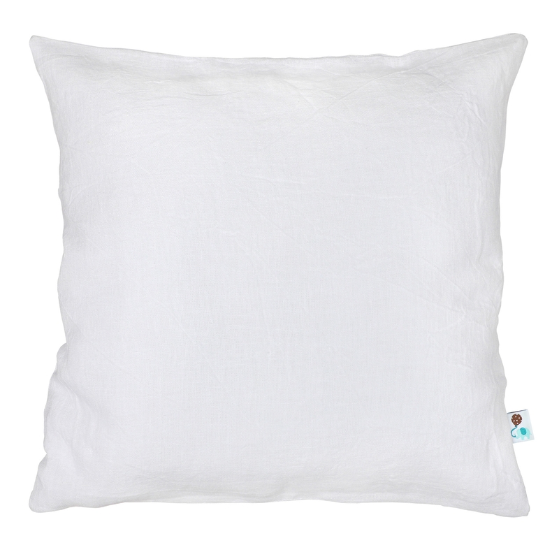 Pillowcase Linen White 40x40cm Recycled