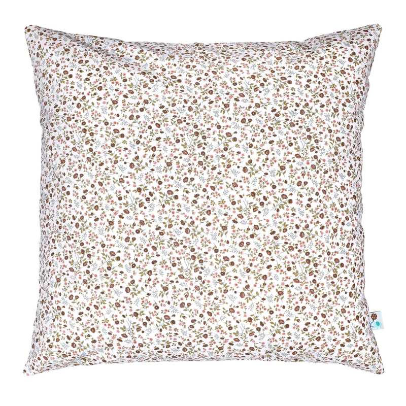 Organic Pillowcase &#039;Buttercup&#039; Dusty Rose 50x50cm
