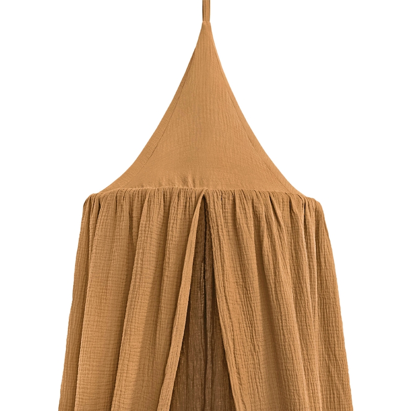 Organic Canopy Muslin Camel 250cm