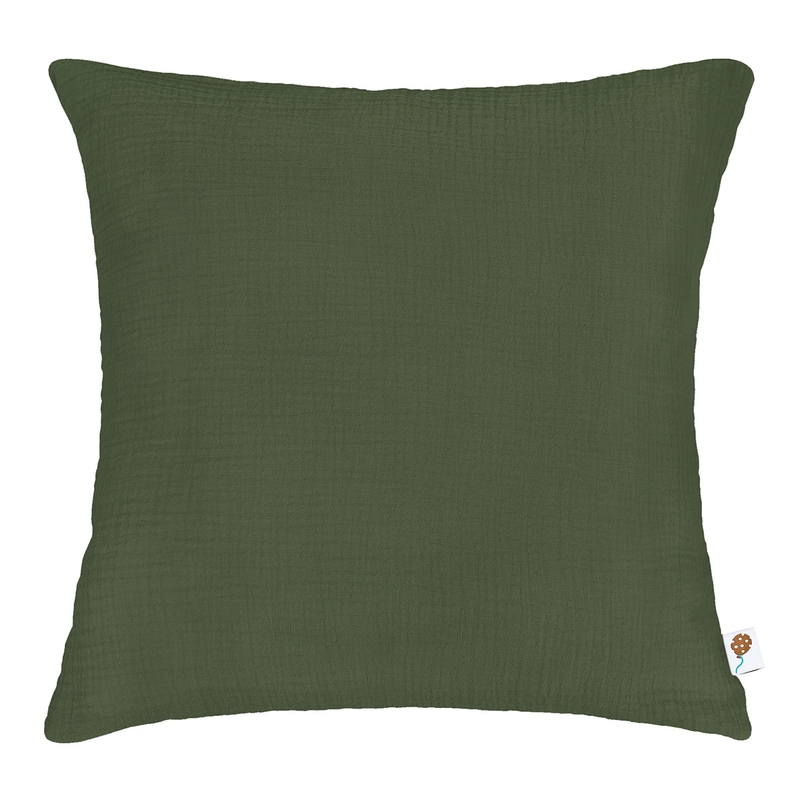 Pillowcase Muslin Dark Green 40x40cm