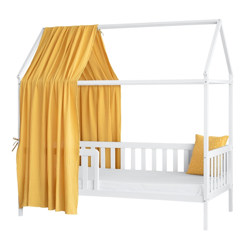 Organic House Bed Canopy Mustard 350cm 1 Piece