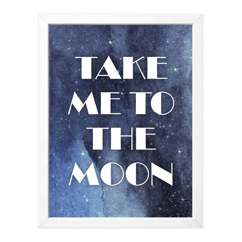 Space Poster &#039;Take Me To The Moon&#039; 30x40cm