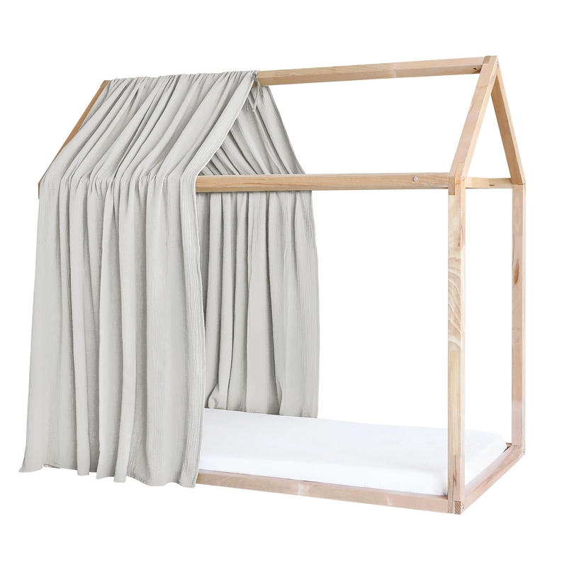 Organic House Bed Canopy Light Grey 315cm 1 Piece