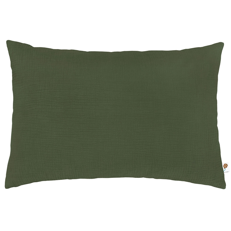 Pillowcase Muslin Dark Green 40x60cm