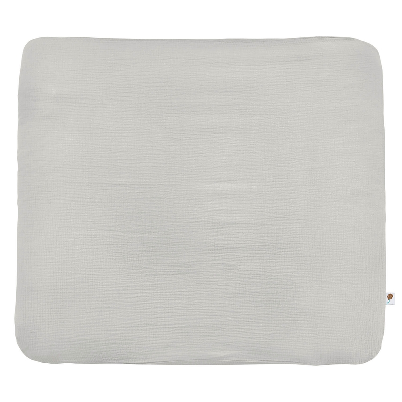 Changing Pad Cover Muslin Light Grey