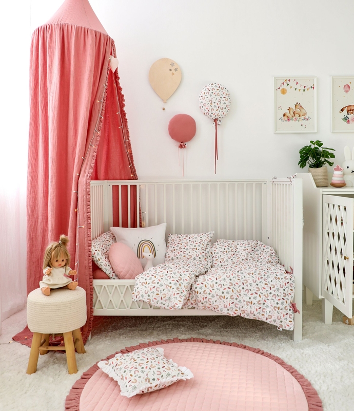 Toddler-Room With Dusty Rose Decor