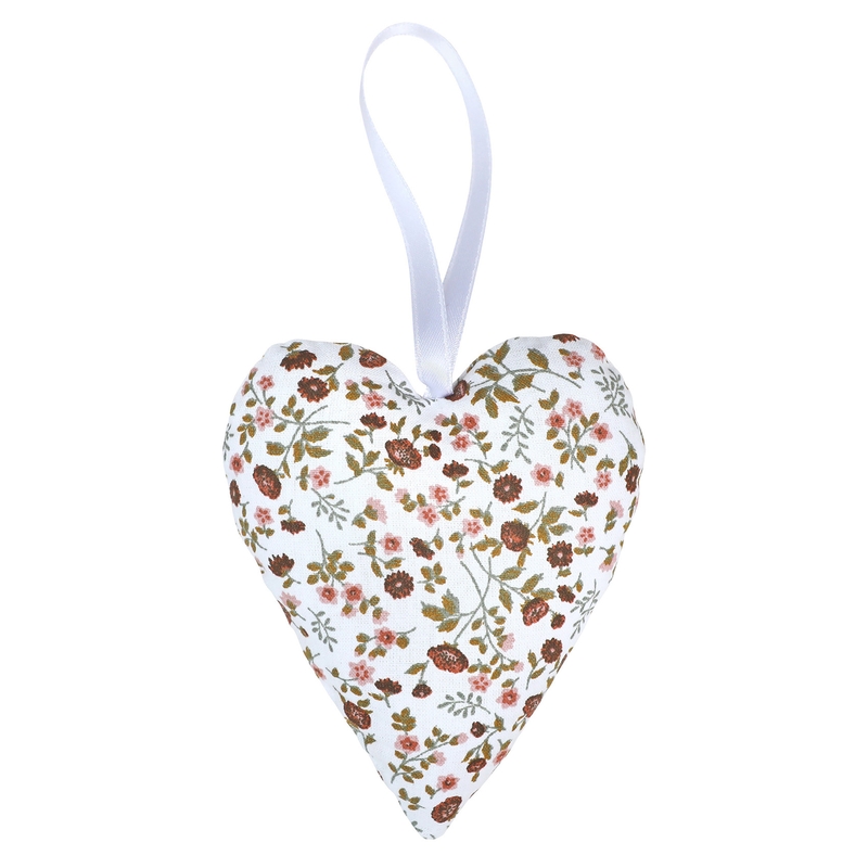 Organic Heart Shaped Pendant &#039;Buttercup&#039; Dusty Rose 10cm