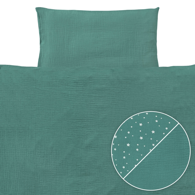 Bedding Muslin Jade 100x135cm