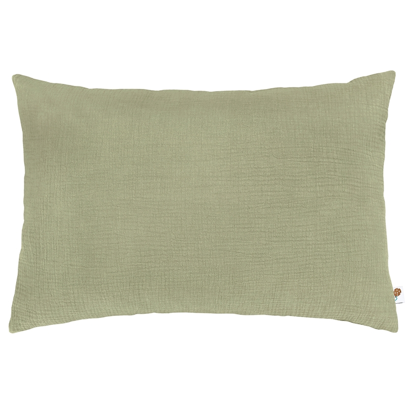 Organic Pillowcase Muslin Light Green 40x60cm