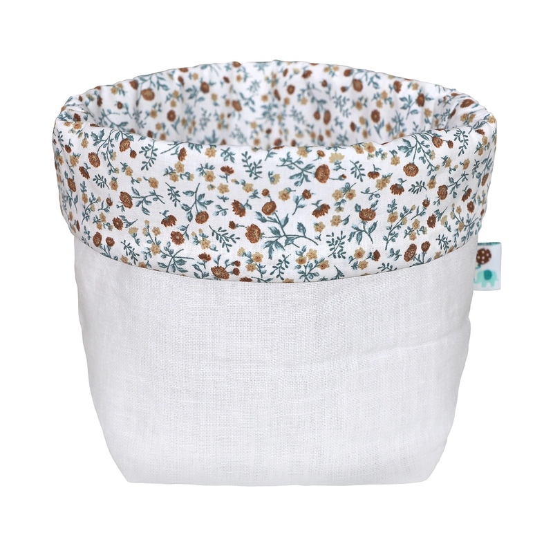 Storage Basket &#039;Buttercup&#039; Linen Blue 19cm