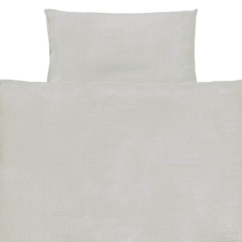 Organic Bedding Muslin Light Grey 100x135cm