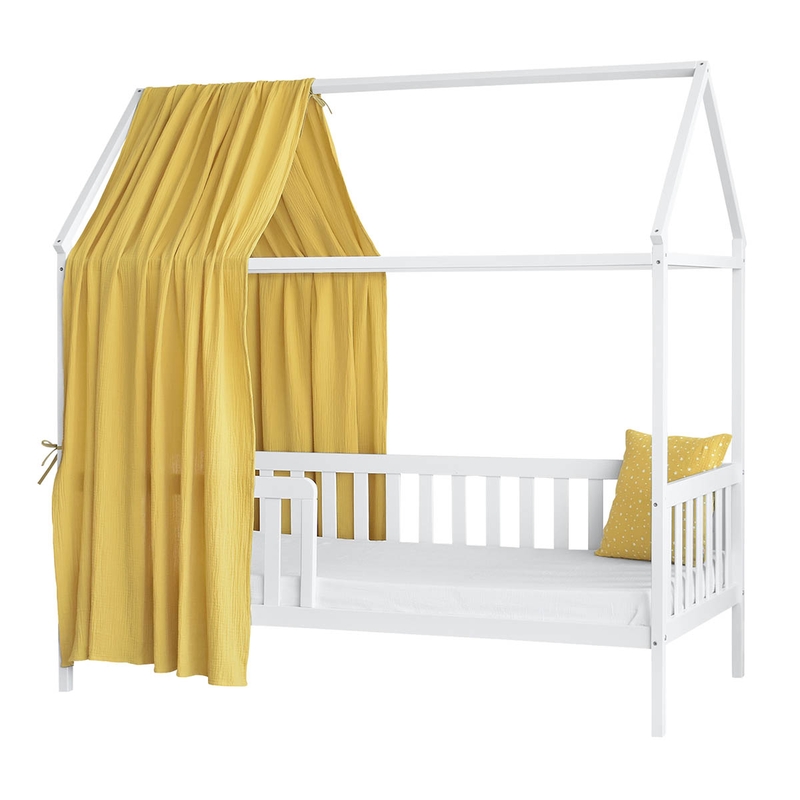 Organic House Bed Canopy Mustard 350cm 1 Piece