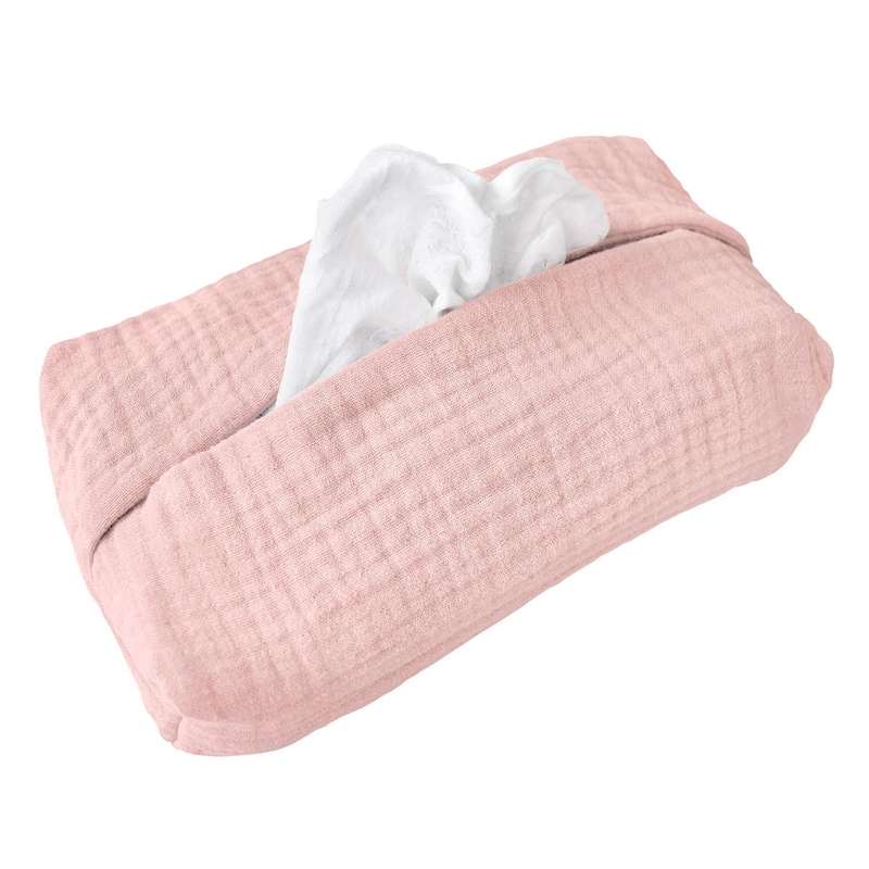 Organic Wet Wipe Cover Muslin Light Pink