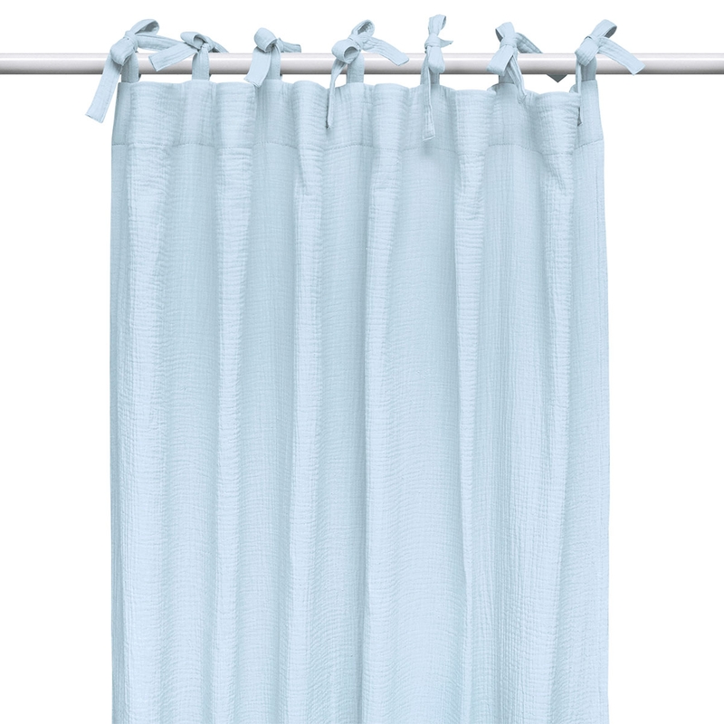 Curtain Muslin Light Blue H 240cm