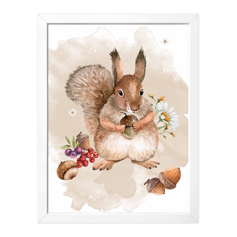 Kids Poster &#039;Squirrel&#039; 30x40cm