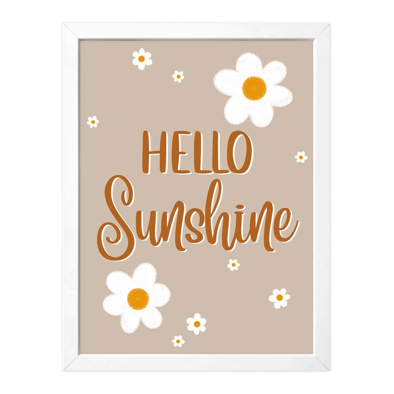 Babyroom Poster &#039;Sunshine&#039; Beige 30x40cm