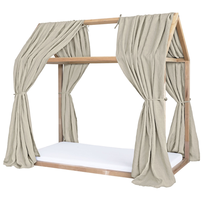 Linen House Bed Canopy Set Of 2 Beige 315cm