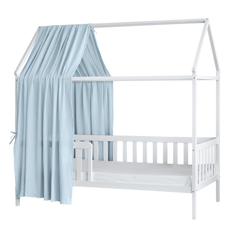 Organic House Bed Canopy Light Blue 350cm 1 Piece