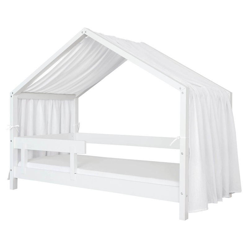 Organic House Bed Canopy Muslin White 360cm