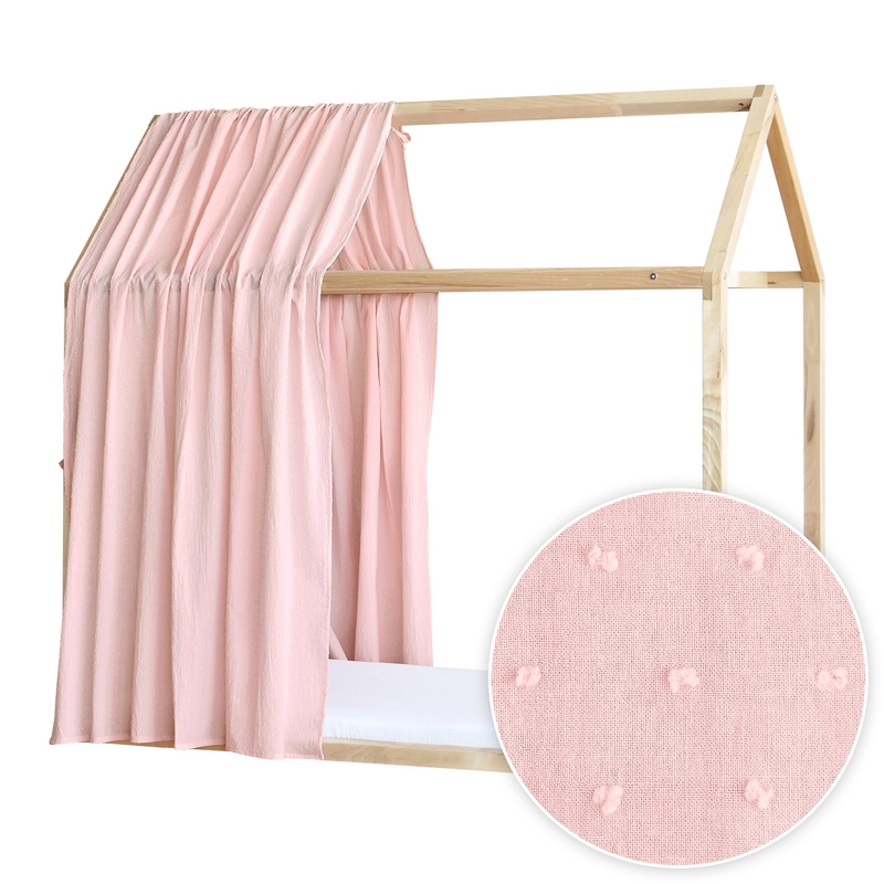 House Bed Canopy 3D Dots Light Rose 315cm 1 Piece