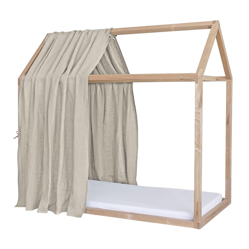 Linen House Bed Canopy Beige 1 Piece Recycled