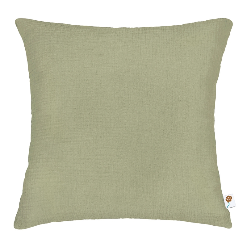 Organic Pillowcase Muslin Light Green 50x50cm