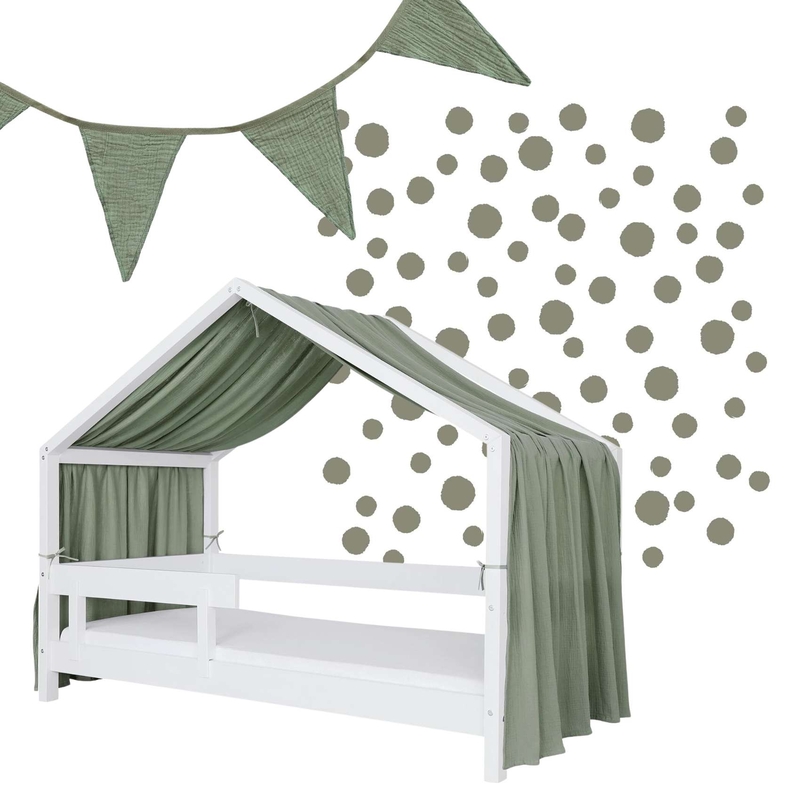 Bundle With Canopy, Garland &amp; Dots Stickers Khaki