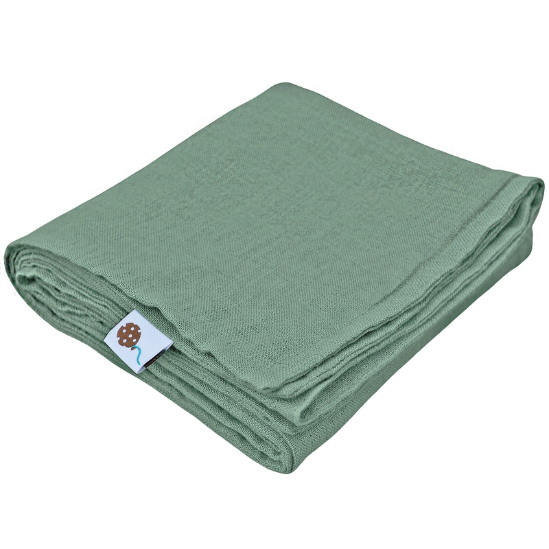 Linen Baby Summer Blanket Khaki 70x100cm Recycled