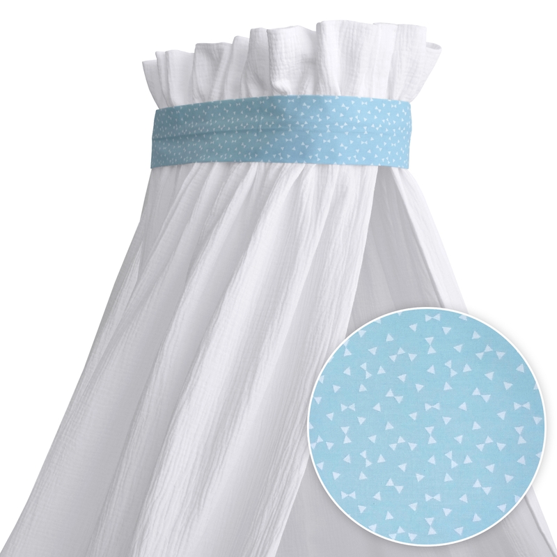 Deco Belt For Baby Canopy Triangles Blue