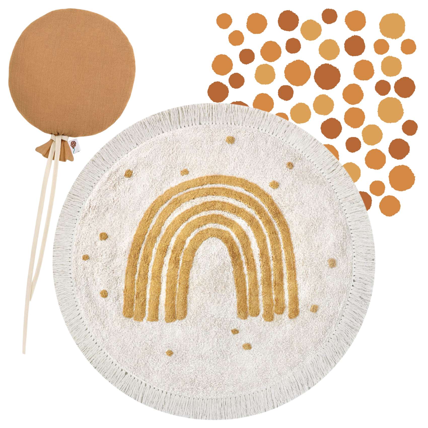 Rug With Bundle & Balloon kaufen Camel Rainbow Decor Dinki online Wall