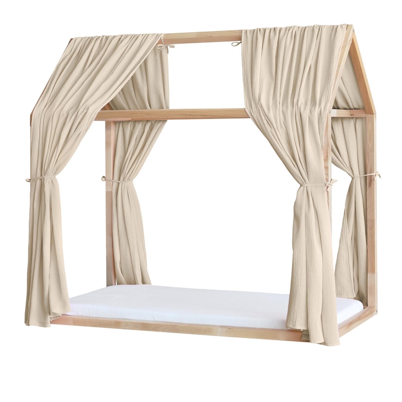 House Bed Canopy Set Of 2 Beige 315cm
