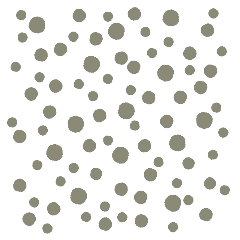 Kidsroom Wall Stickers &#039;Mini Color Dots&#039; Khaki