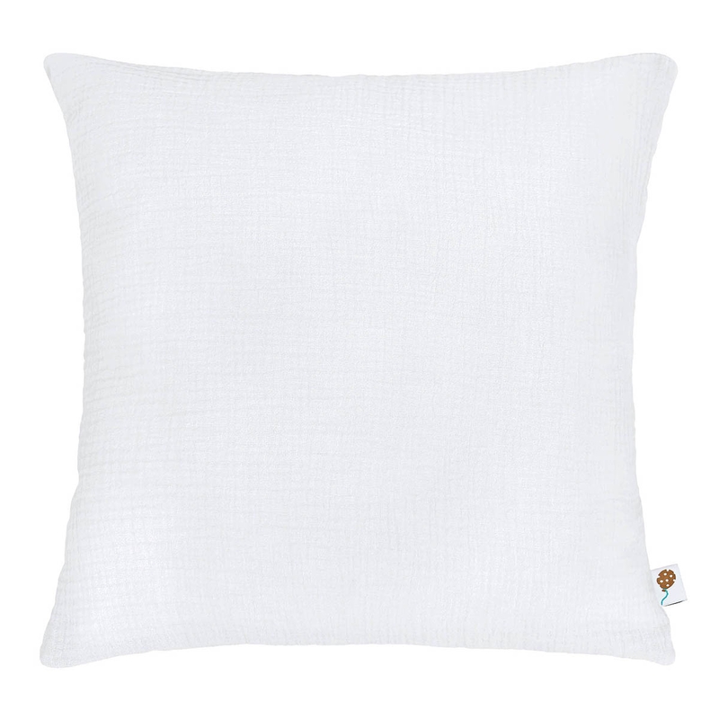 Organic Pillowcase Muslin White 50x50cm