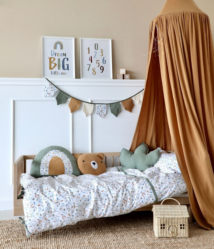 Kidsroom With Rainbows In Camel &amp; Khaki