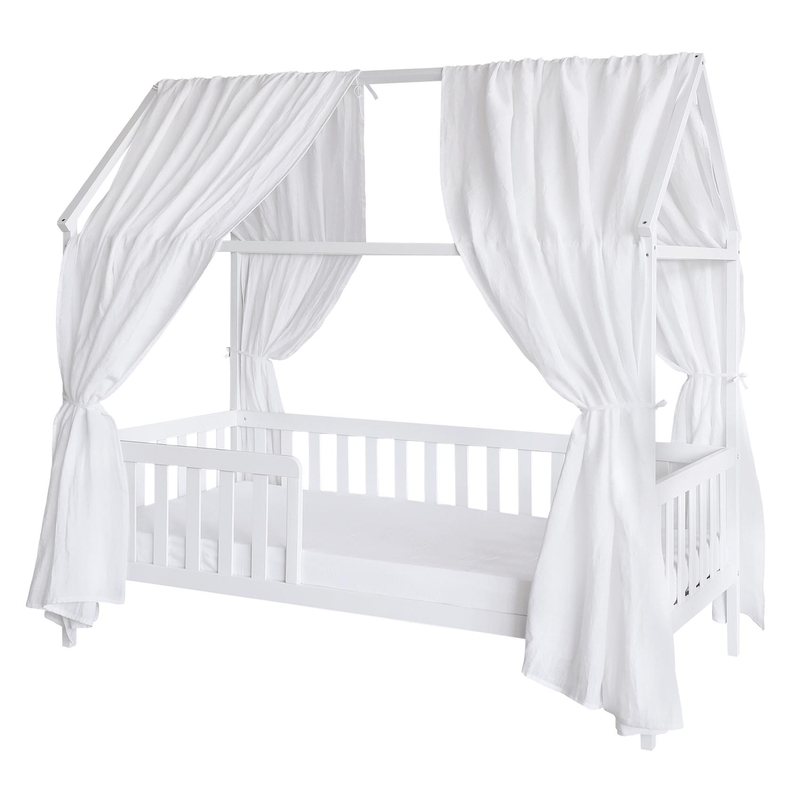 Linen House Bed Canopy Set Of 2 White 350cm Recycled