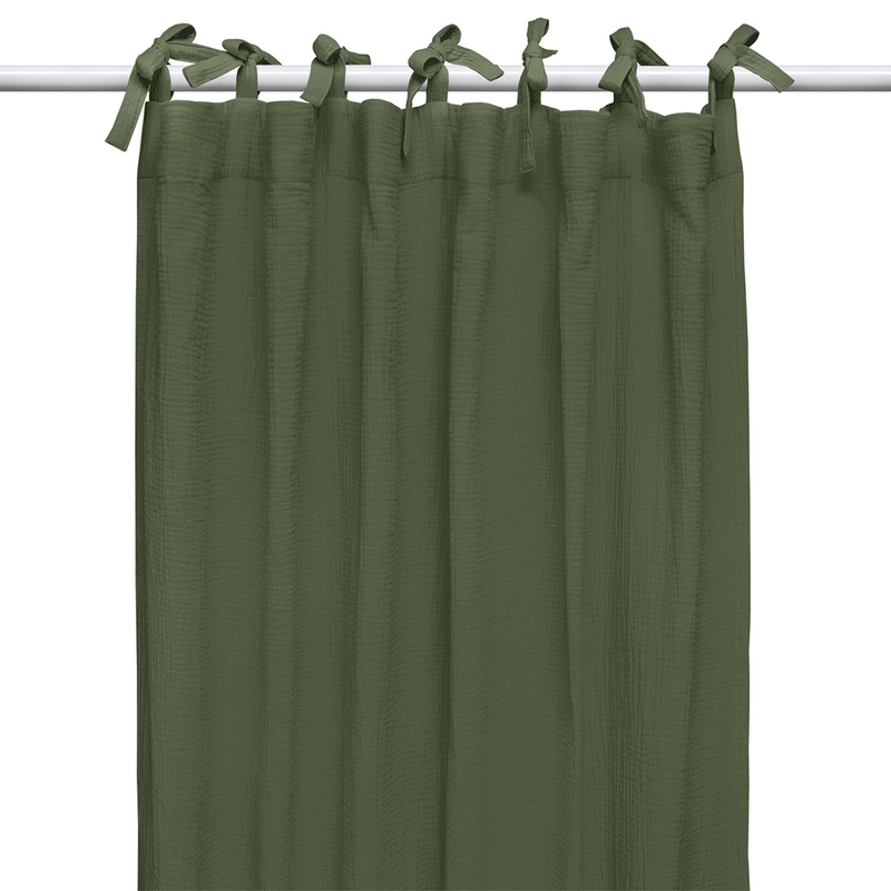 Curtain Muslin Dark Green H 240cm