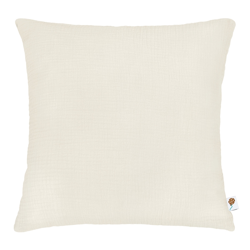 Organic Pillowcase Muslin Cream 50x50cm