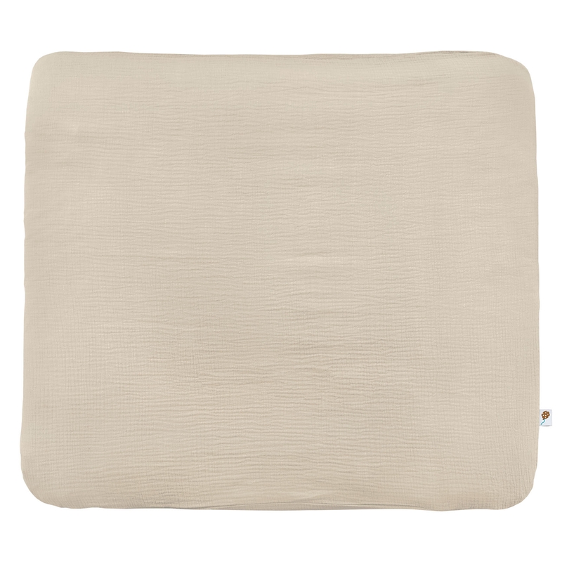 Changing Pad Cover Muslin Beige