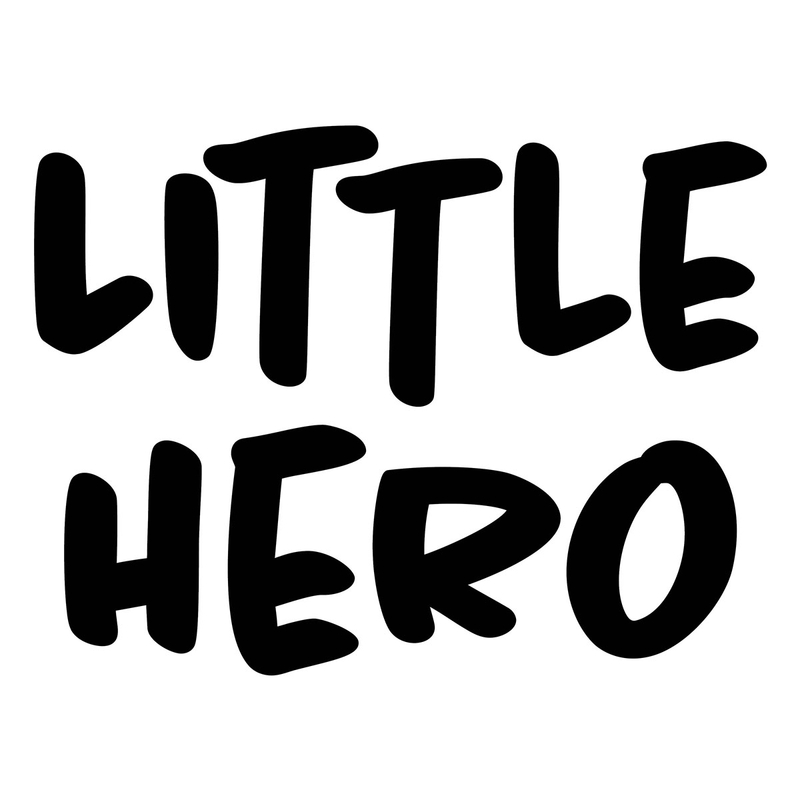 Kidsroom Wall Stickers &#039;Little Hero&#039; Black