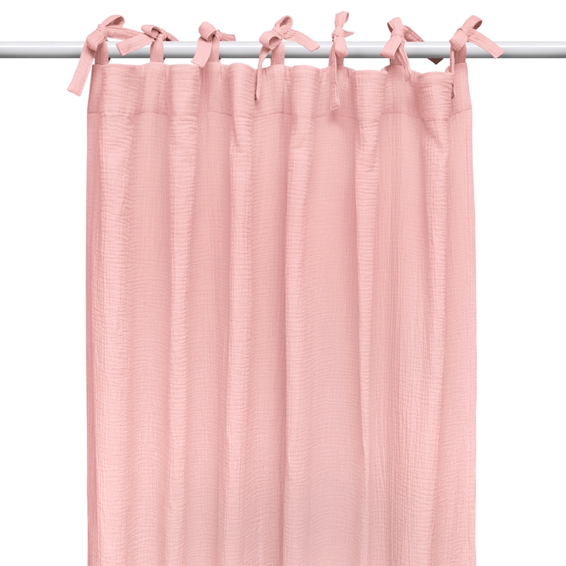 Curtain Muslin Light Rose H 240cm