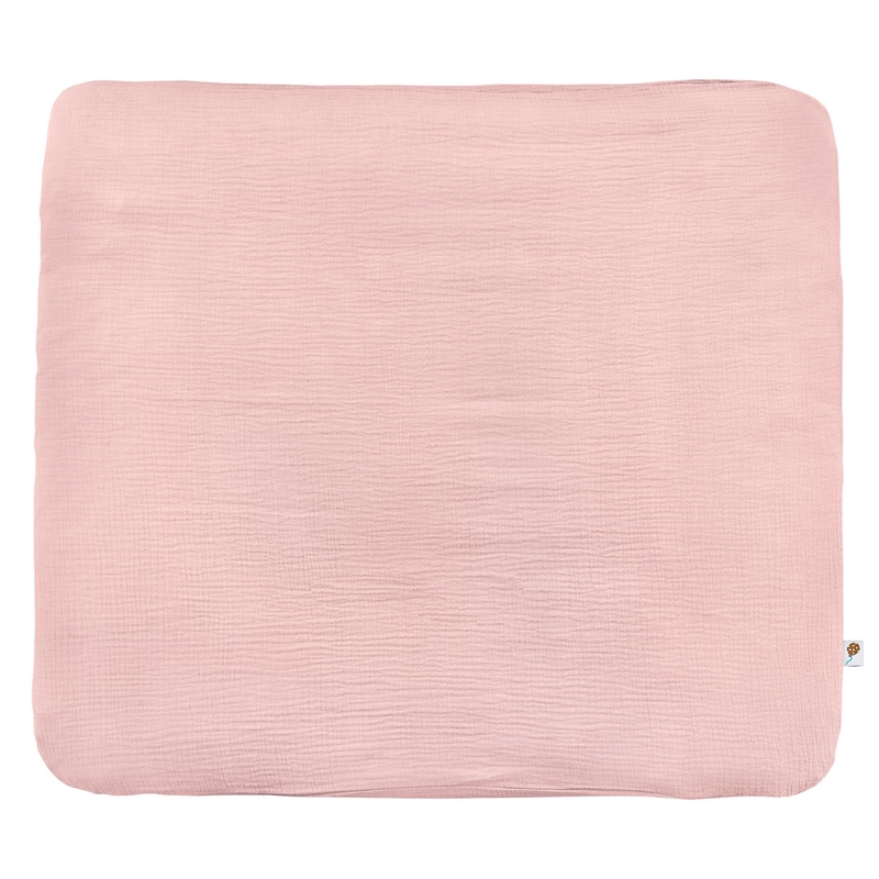 Changing Pad Cover Muslin Light Rose