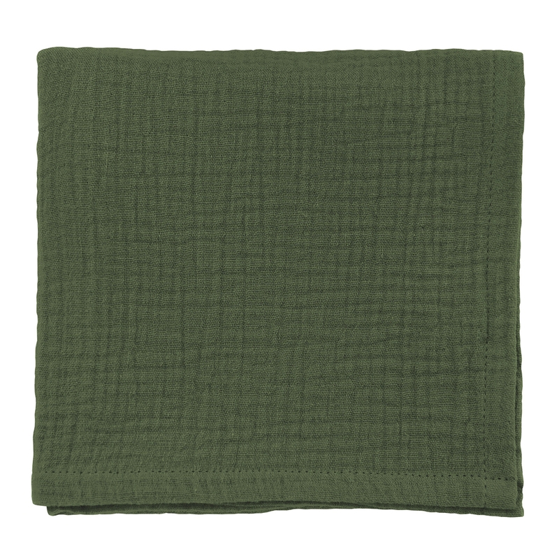 Muslin Cloth Dark Green 70x70cm