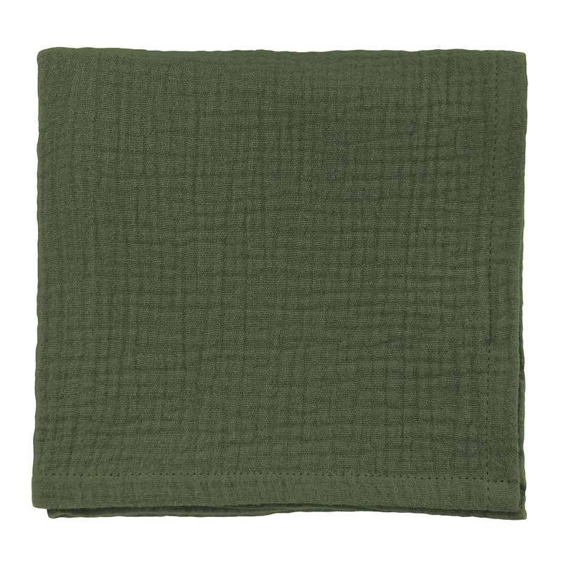 Muslin Cloth Dark Green 70x70cm