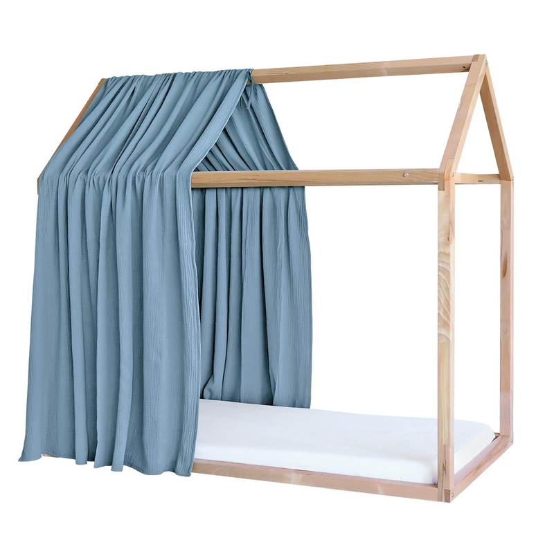 Organic House Bed Canopy Dusty Blue 315cm 1 Piece