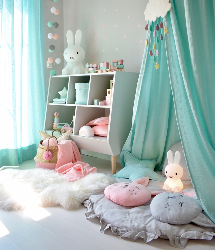 Playroom With Cozy Muslin In Pastel