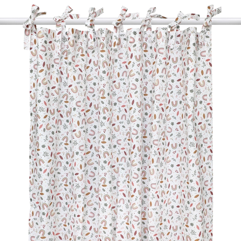 Organic Curtain &#039;Rainbow&#039; Rose H 240cm