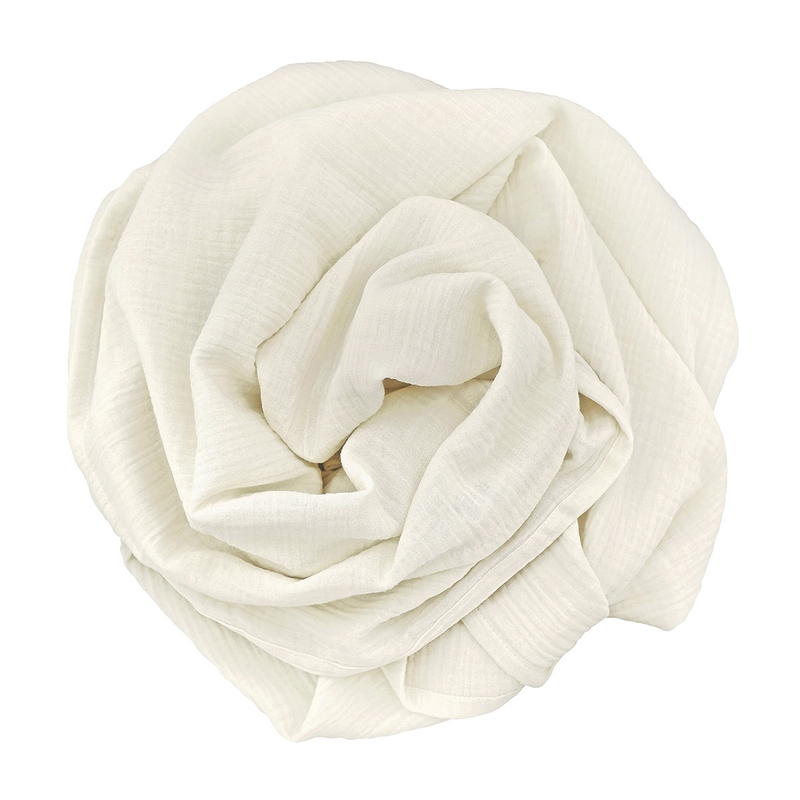 Organic Swaddle Muslin Cream 120x120cm